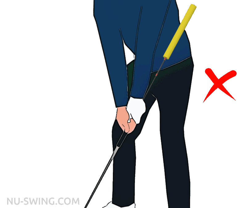 Swing Stick the best compact golf swing plane training device for takeaway and wrist setting.